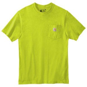 Carhartt K87 Workwear Pocket Short Sleeve T-Shirt - Brite Lime